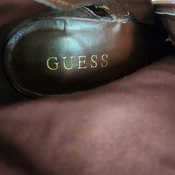 GUESS Tereza Wedge Heeled Leather Boot - Picture 16 of 16